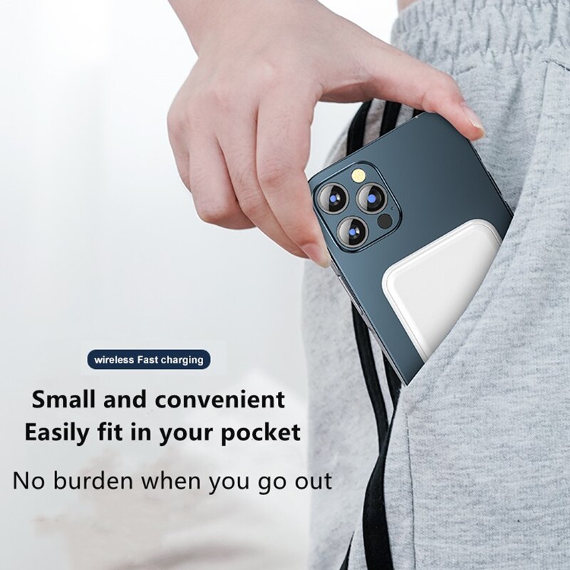 10000Mah Mini Powerbank Voor Magsafe Magnetische Draadloze Power Bank Mobiele Telefoon Externe Batterij Voor Iphone 13 12 13Pro 12Pro max