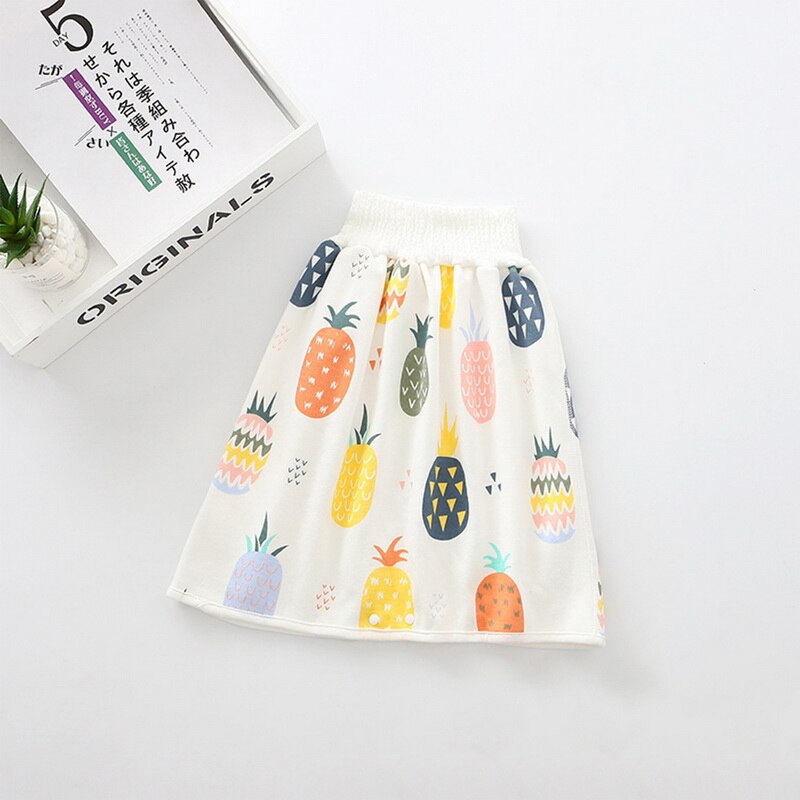 Imperméable à l'eau couche-culotte couche-culotte urine jupes coton pantalon d'entraînement pour bébé bébé garçon fille lit de couchage vêtements pot formation: 1 / L