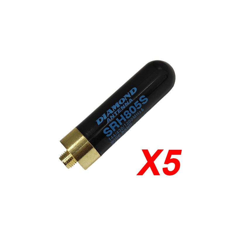 High Gain Dual Band Mini Antenna UHF VHF SRH805S SMA Female Antenna For Baofeng Walkie Talkie UV-5R 888S UV-82 Radio Accessories: Blue