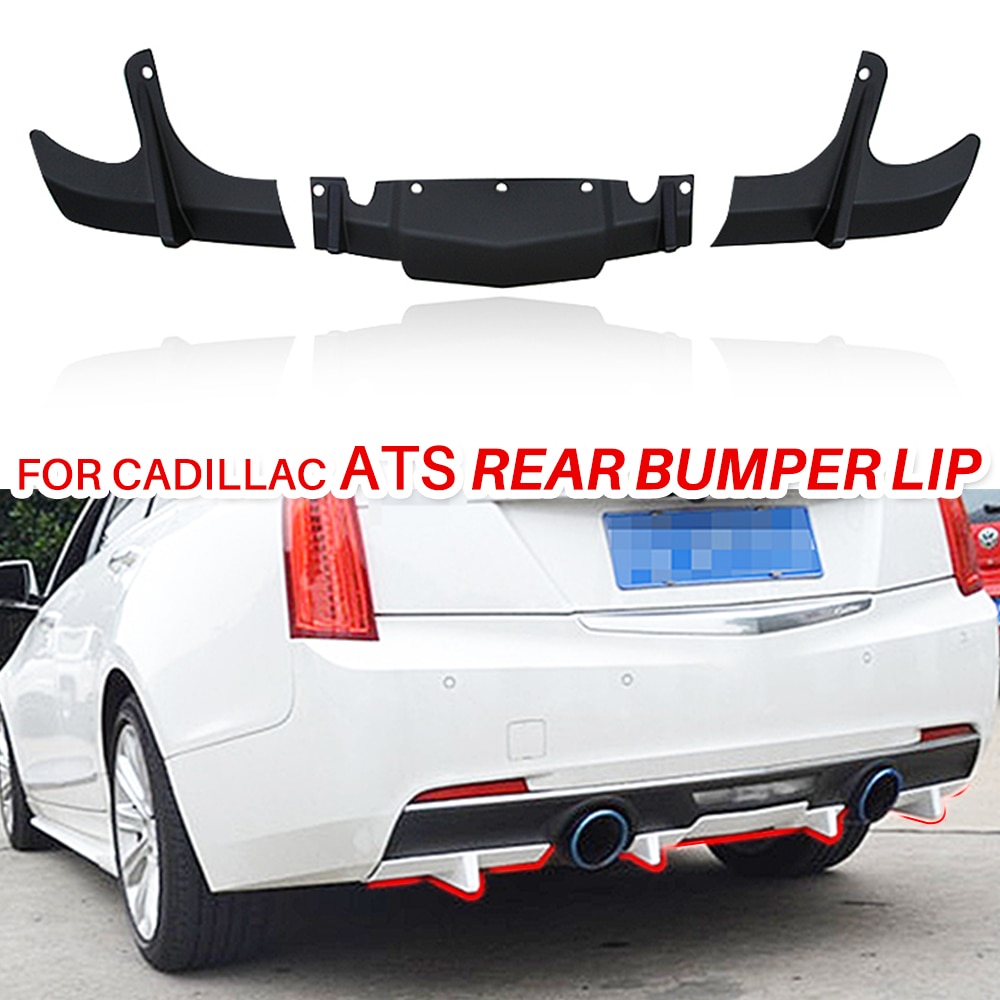 Ats V Rear Diffuser For cadillac ATS Rear Bumper Diffuser Lip Spoiler ... – Vicedeal