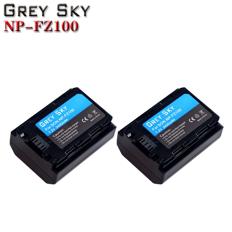 Bateria NP-FZ100 Np FZ100 Np FZ100 NPFZ100 Camera Batterij Voor Sony Alpha 9 A9 9R A9R 9S A9S A7RIII a7R3 7RM3 A7m3 BC-QZ1: 2 battery