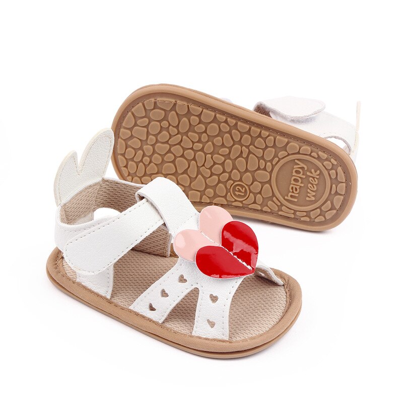 Kleinkind Baby Mädchen SandalsToddler Sommer Schuhe neugeboren Bebes Sandales Gummi Sohle, einzig, alleinig Schuhwerk Pro 1 Jahr niedlich Herz Sandalen