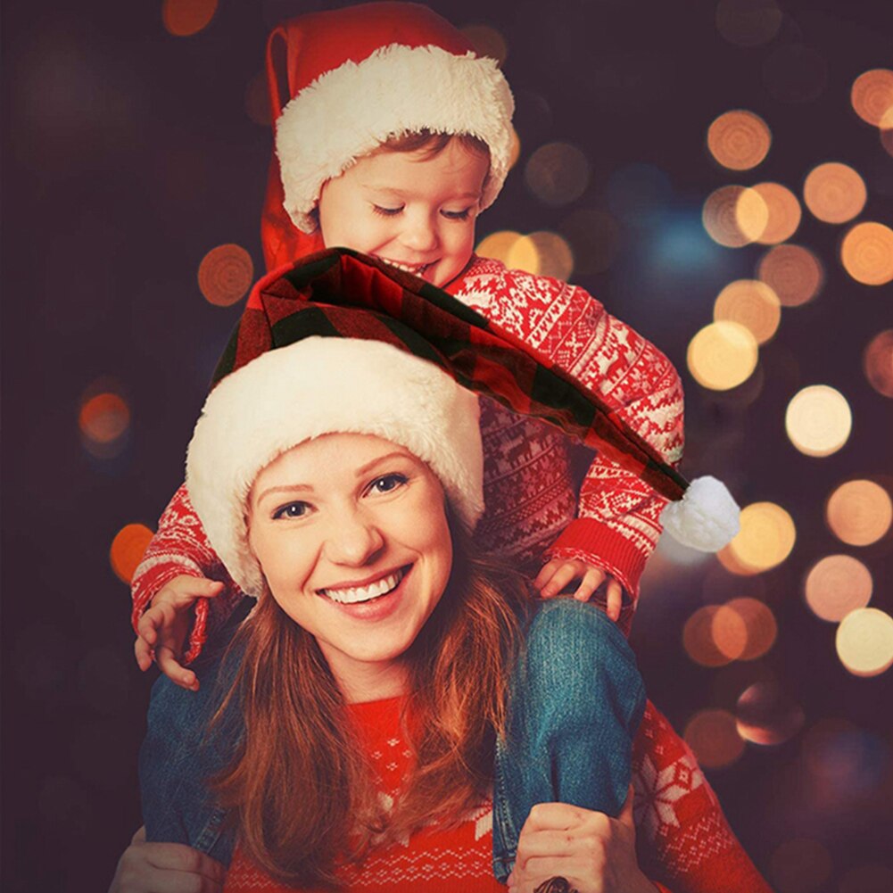 Nieuwjaar Dikke Pluche Kerst Hoed Kids Kerst Decoraties Voor Huis Kerstman Warm Winter
