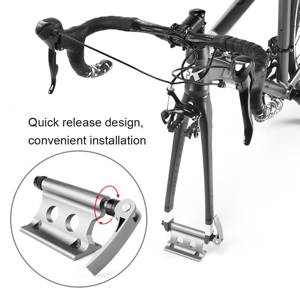 Horquilla frontal de liberación rápida para bicicleta, soporte de Clip fijo para equipaje, soporte para todoterrenos y coches, accesorios de entrenamiento para bicicleta