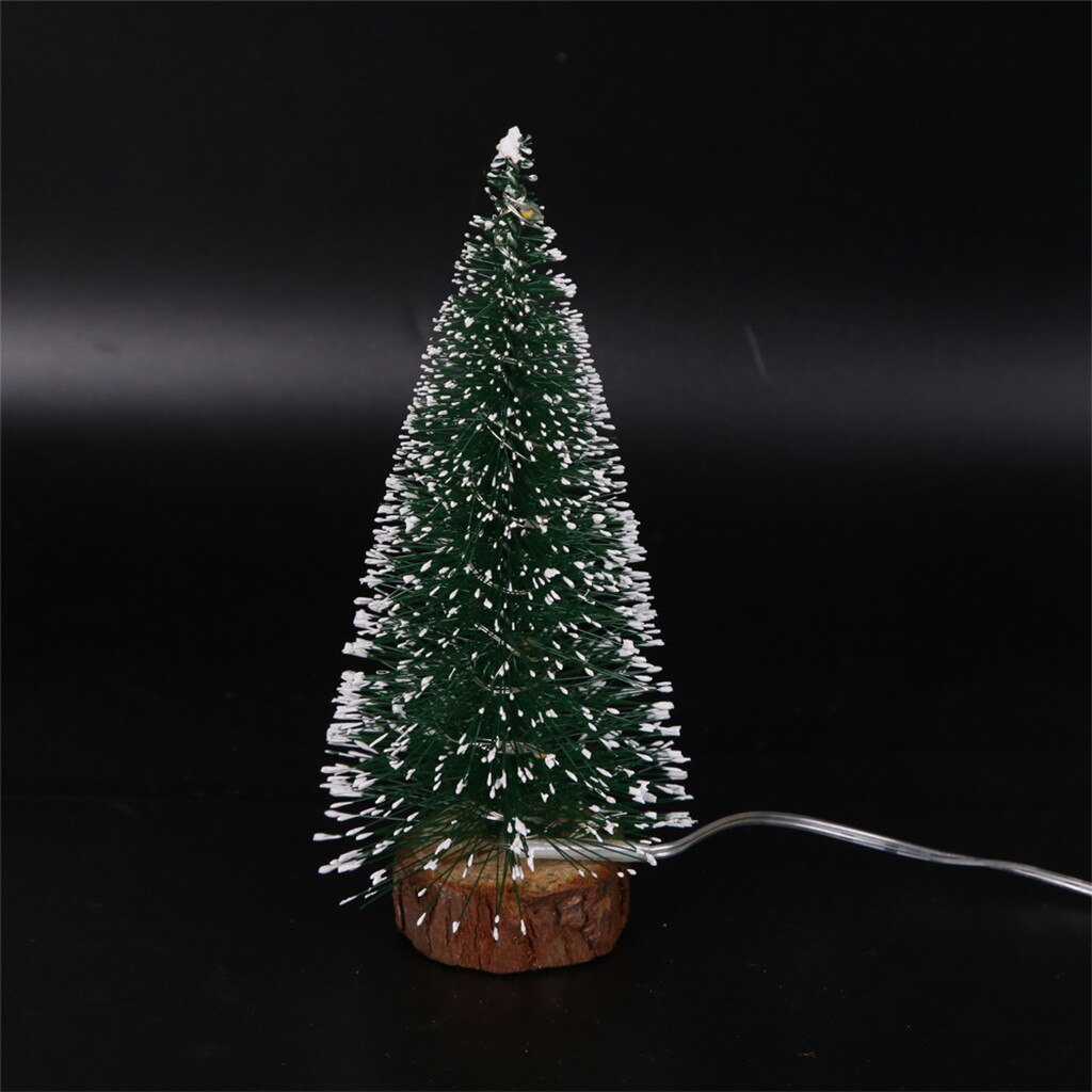 Desktop Kerstboom Met Led Verlichting Decoraties Levert Kleine Pijnboom Geplaatst In De Diy Decoratie Mini Kerstboom 8P