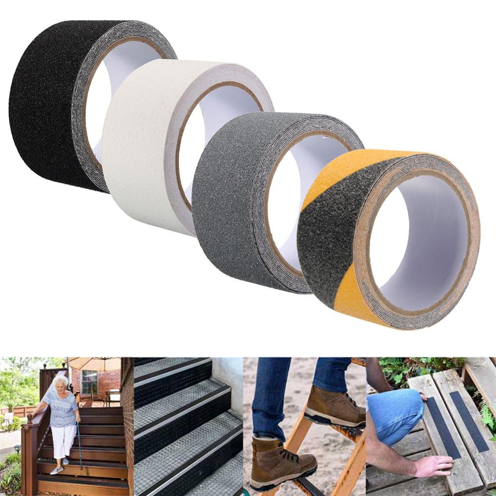 Anti-slip Grip Tape Strong Grip Abrasive Good Adhesive Traction Waterproof Tape for Stairs Sidewalks 16 ft/32 ft