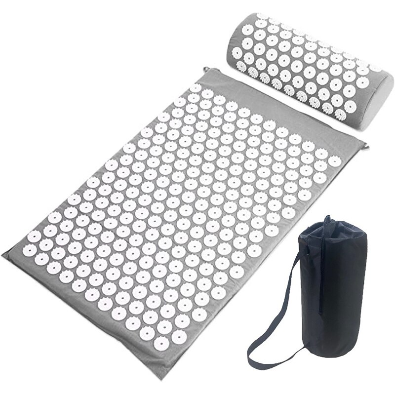 Ensemble de tapis d'acupression et d'oreillers de Yoga, soulage les douleurs corporelles, le cou, le dos et les pieds