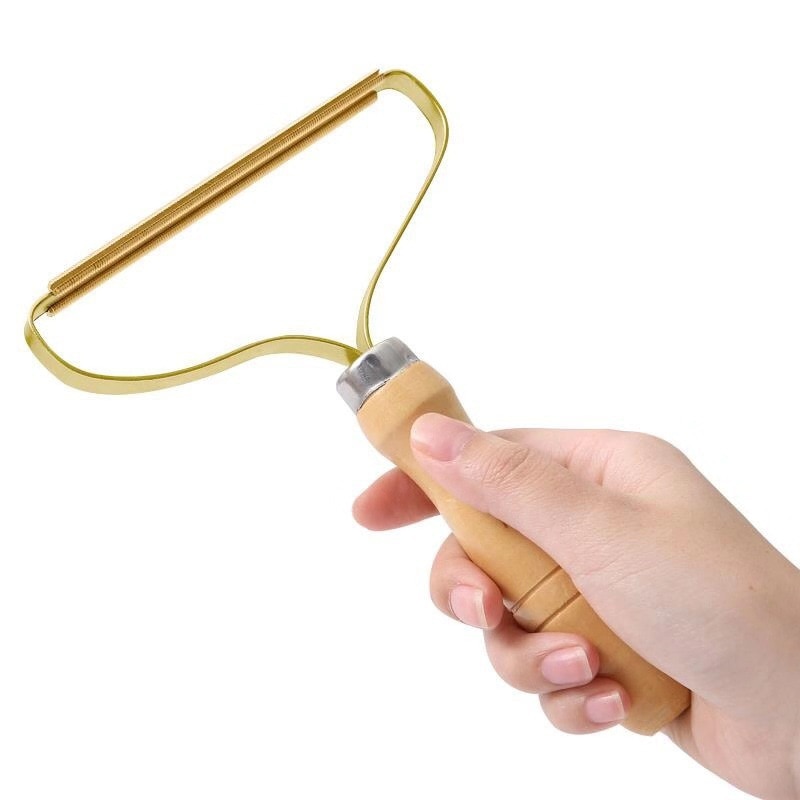 Handleiding Lint Remover Trimmer Scheren Eenvoudige Wollen Jas Scheren Apparaat Machine Houten Gemak Kleding Draagbare Lint Remover
