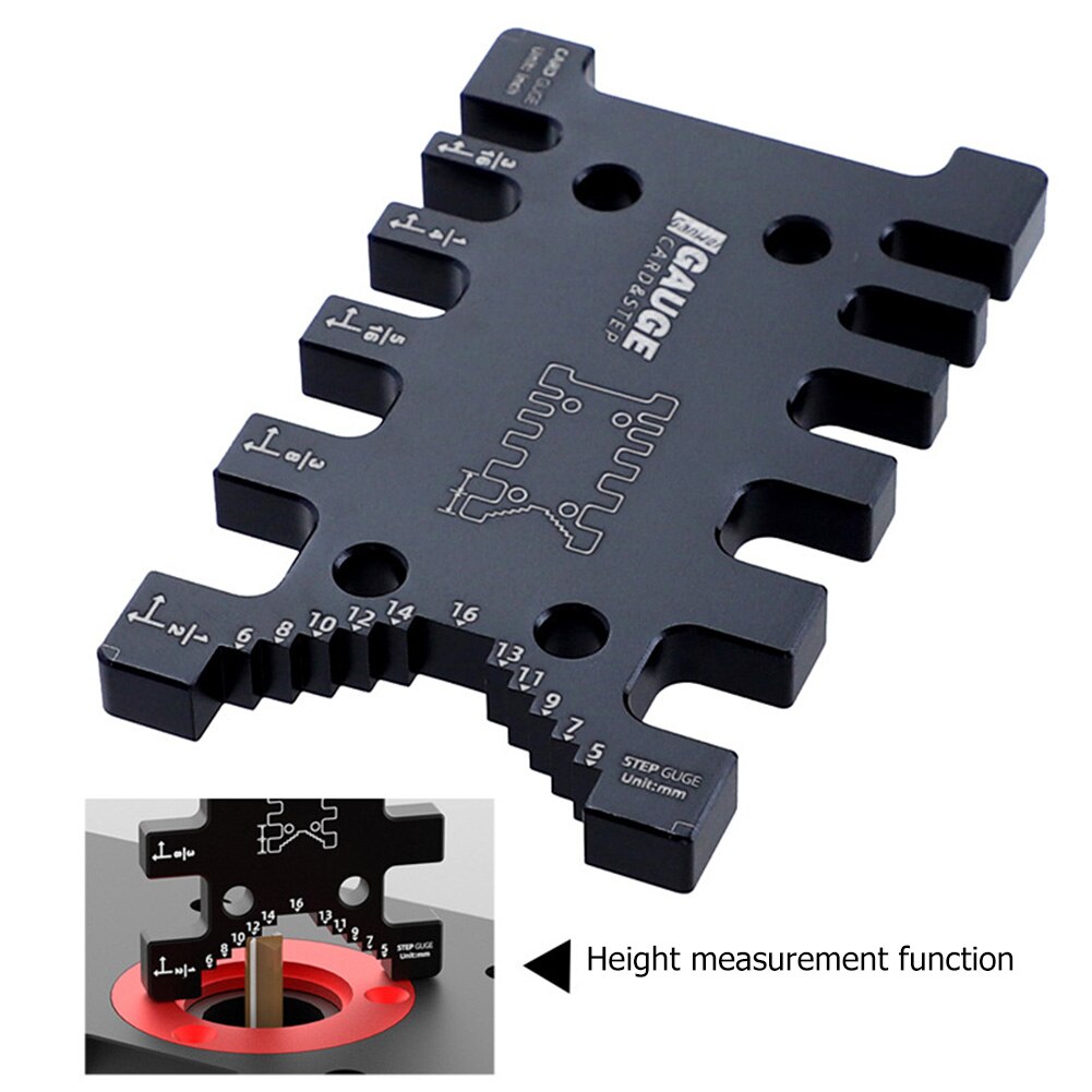 Tenon Caliper Metric and Imperial Scale Card Gauge Bakelite Scale Card Gauge Woodworking Router Saw Table Machine Measuring Tool
