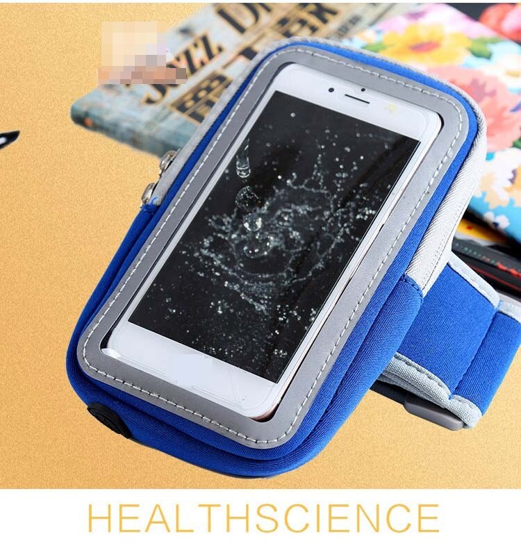 Funda para brazalete de gimnasia deportiva, bolsa de bolsillo multifunción para Fitness con cremallera, funda impermeable para correr para teléfono móvil y Smartphone