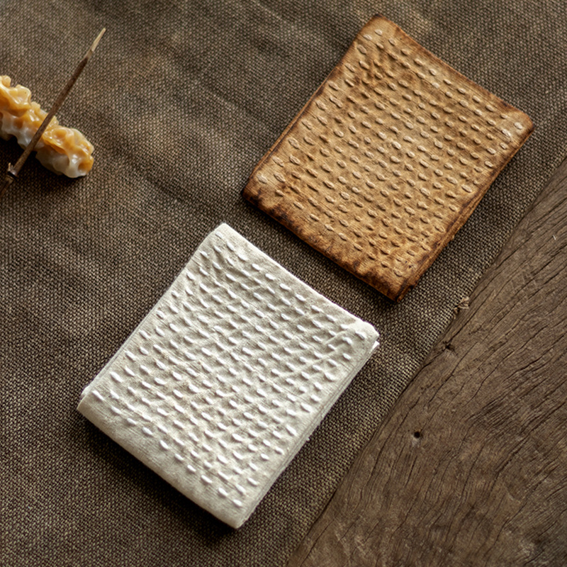 Handgemaakte Katoenen Linnen Vaatdoek Japanse Stijl Servetten Theeceremonie Plant Kleuring Serveren Thee Handdoek Accessoires