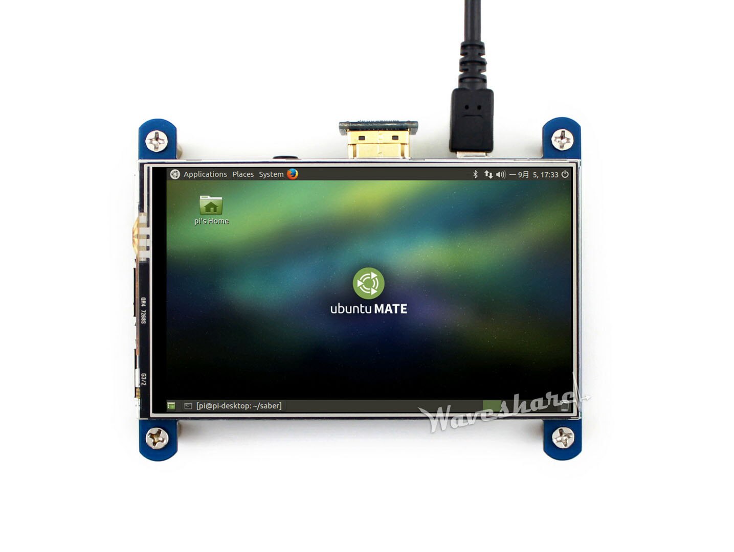 4 zoll Resistiven Touchscreen HDMI LCD PC Monitor für Himbeere Pi 4B/ 3B/Null Unterstützt Raspbian/ubuntu/Retropie/ Fenster