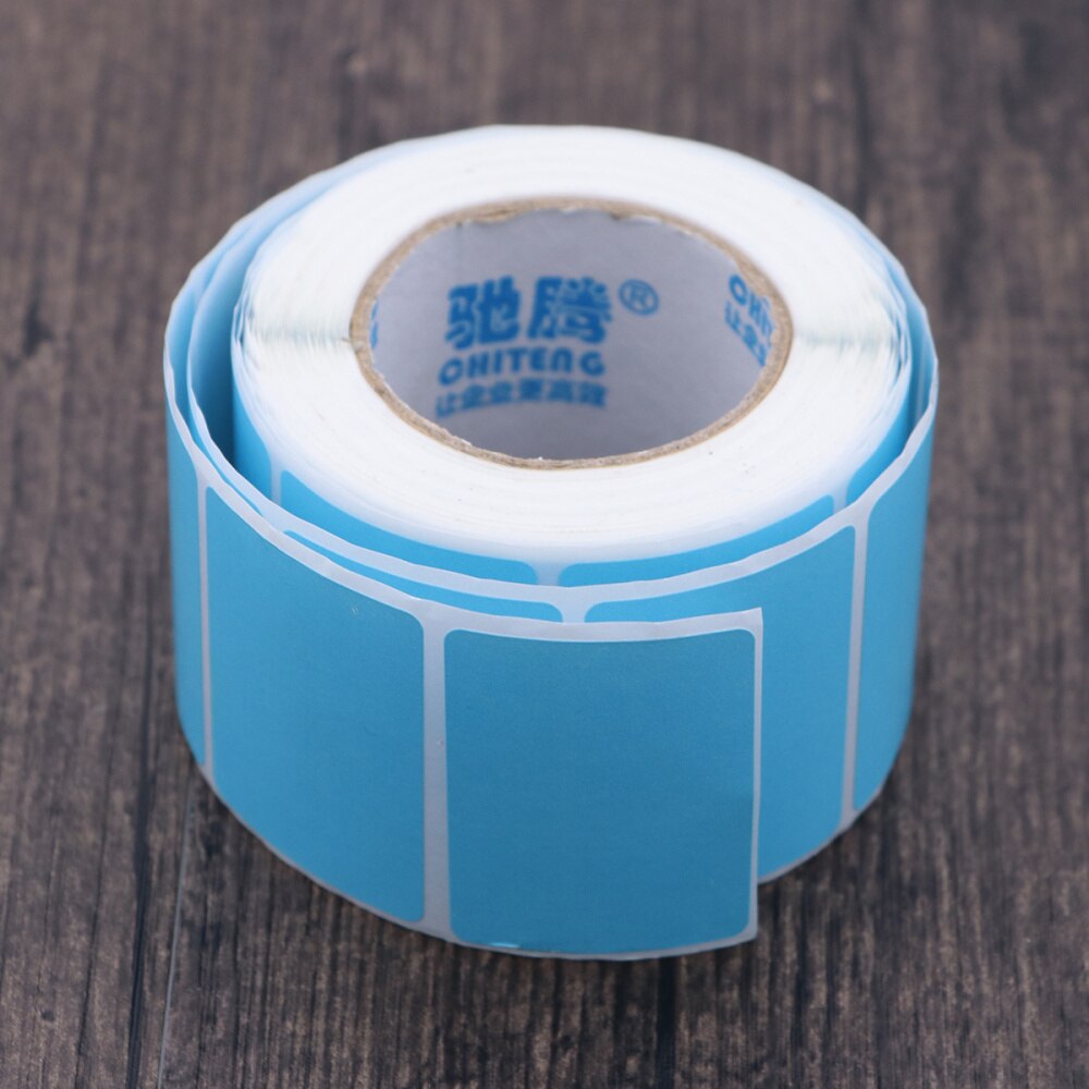 Blank Thermal Transfer Labels Printer Paper Adhesive Stickers (Blue)