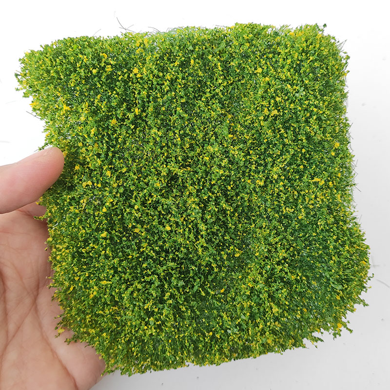 Simuleringsmodell gress plen håndrevne blomsterklaser modellbygging hagedekorasjon gjør-det-selv-materialer modell forstad vegetasjon