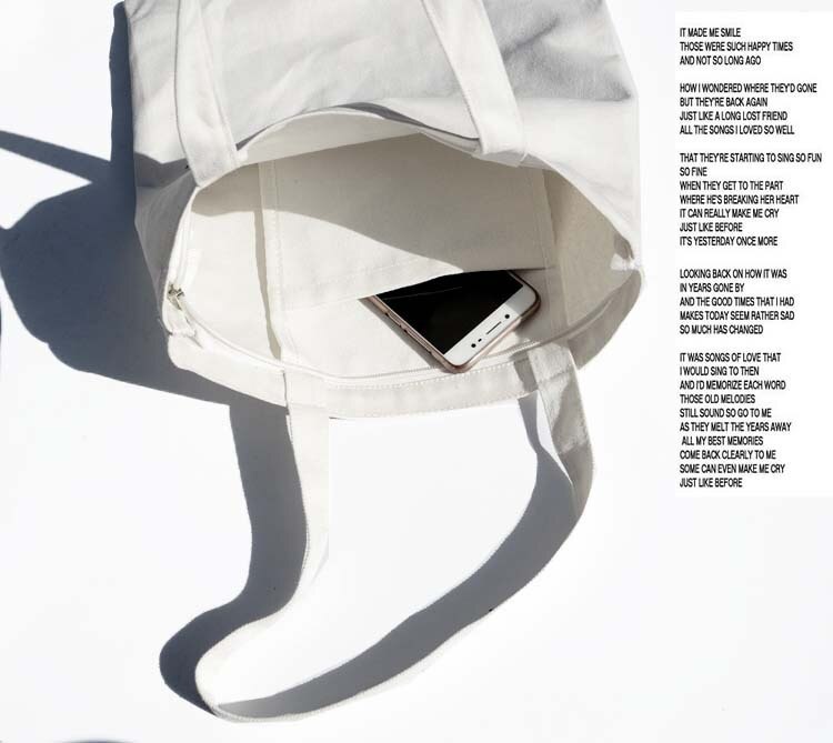 Canvas messenger bags voor dames, bedrukt met letters, katoenen boodschappentassen, casual schoudertas van stof voor meisjes, dames shopper bags