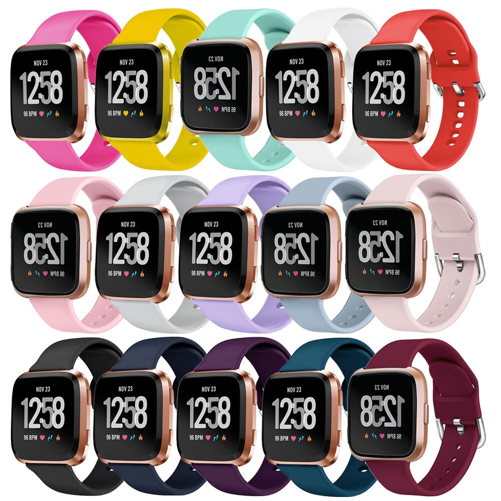 Zachte Sillicone Horloge Band Voor Fitbit Versa/Versa 2 Polsband Vervanging Horloge Band Voor Fitbit Versa 2 Accessoires
