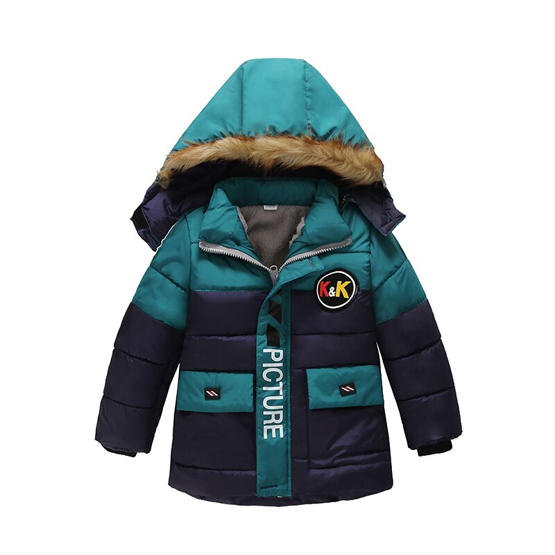 Lzh Peuter Jongens Brief Rits Dikker Winter Parka Kinderen Jassen Voor Jongens Warme Kleding Kinderen Bovenkleding Jas Baby Overjas: green / 2T