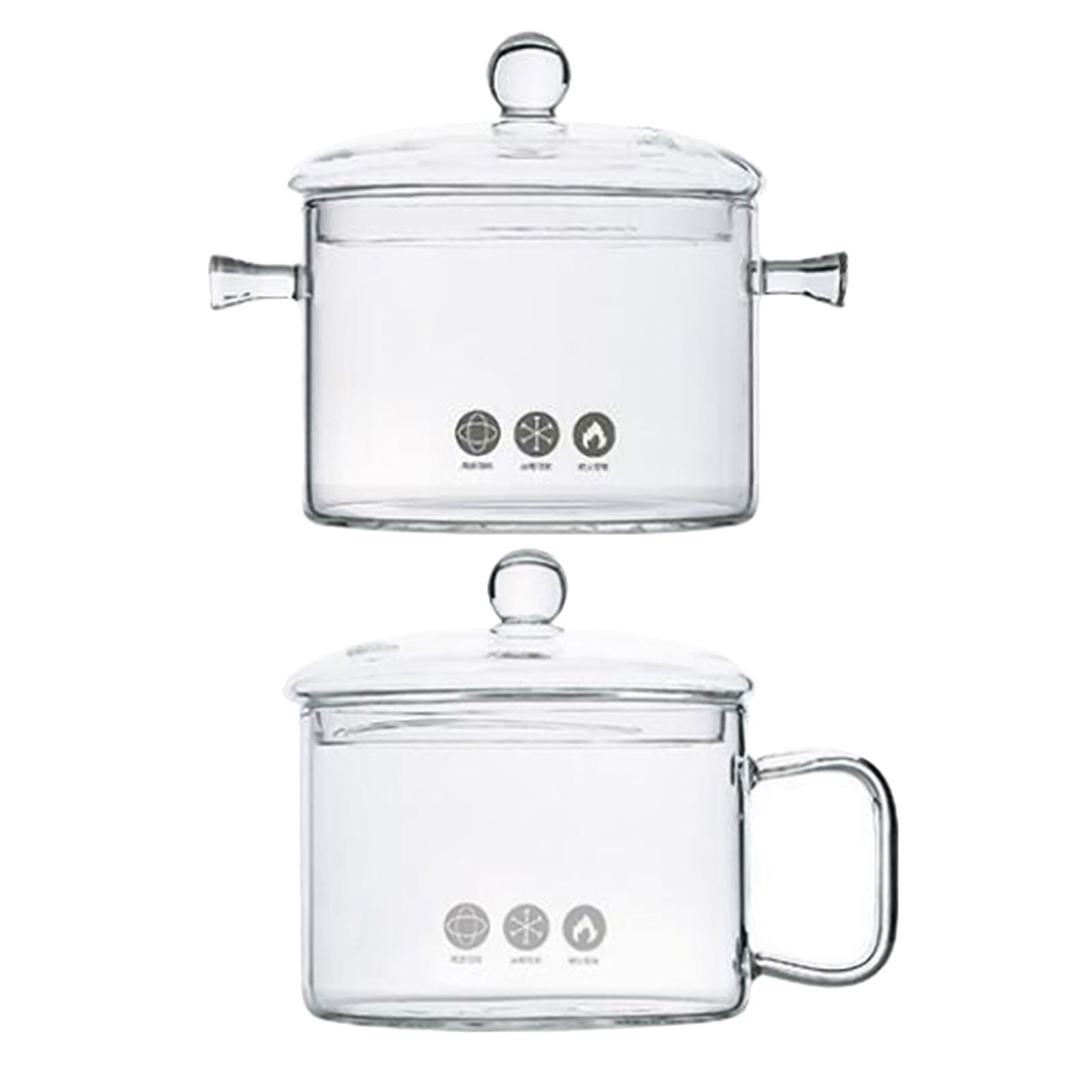Glass Salad Bowl Noodles Bowls Heat-Resistant Soup Bowls BPA Free Instant Noodle Pan Fruit Container Microwave Tableware