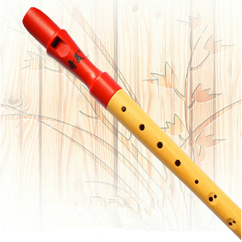 Grabadora de madera C clave Soprano germánico 8 agujero Flauta vertical clarinete Flauta DIZI Musical instrumento clarinete Flauta