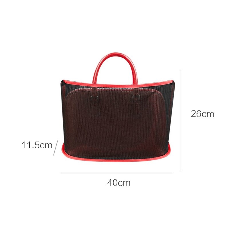 Car Net Pocket Handbag Holder Universal Multifunction Car Organizer Seat Gap Storage Mesh Pocket Interior Accessories