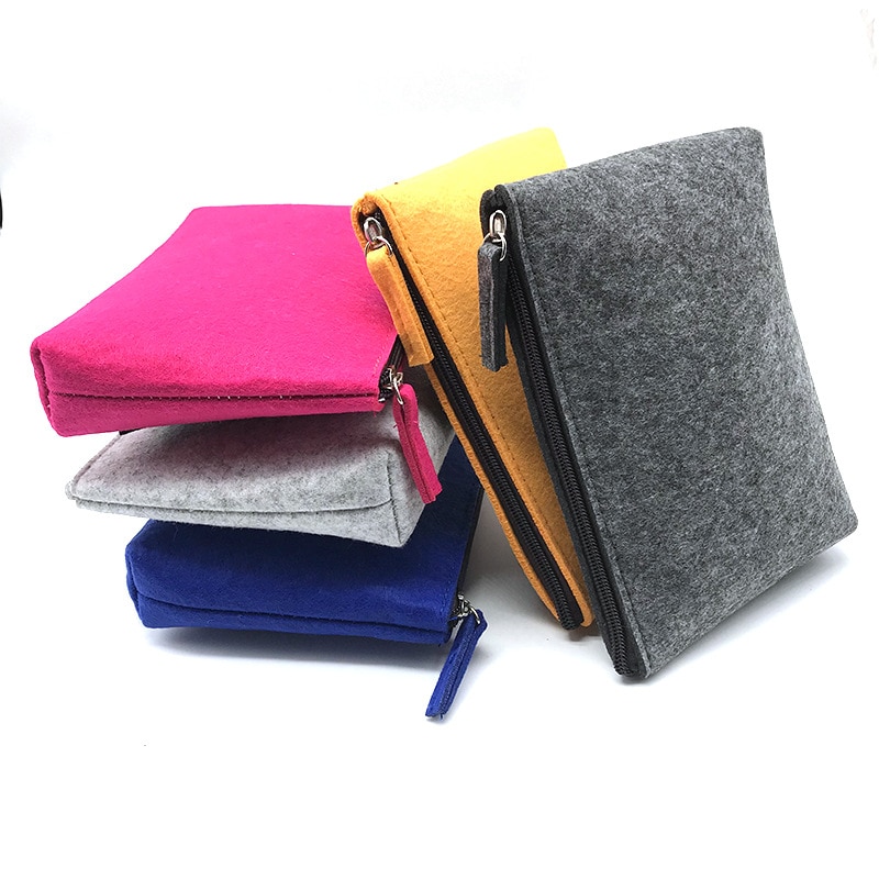 Sac organisateur de gadgets de voyage en feutre, sac de câble numérique Portable, sac de rangement d'accessoires électroniques, pochette de transport pour alimentation USB