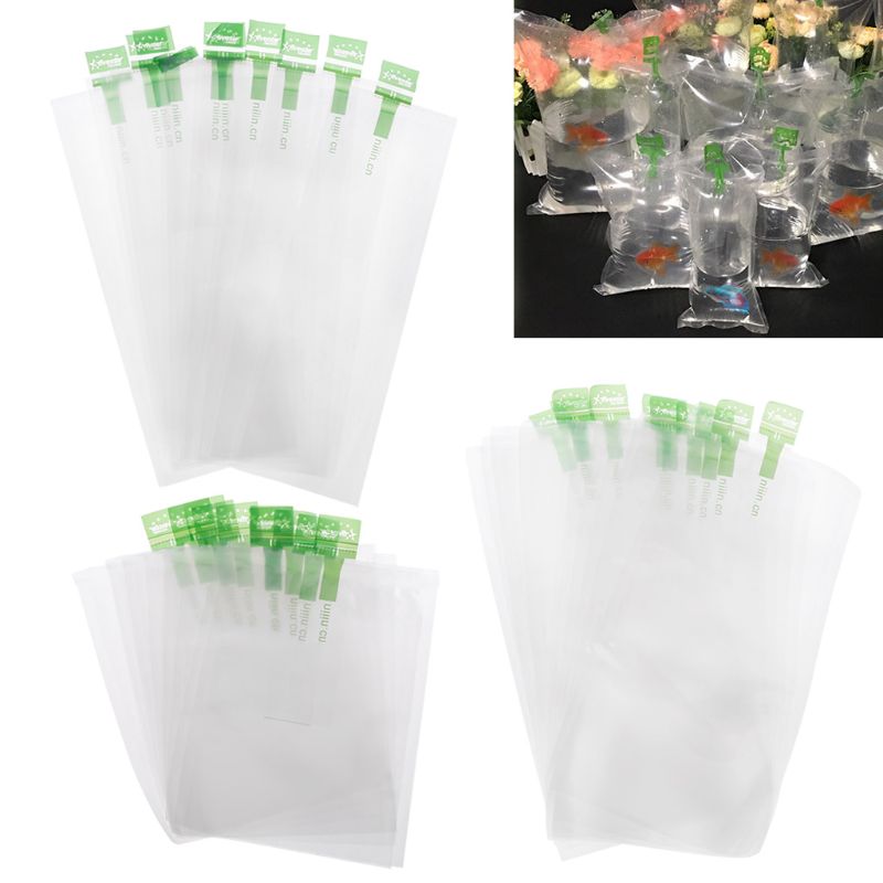 10PCS Aquarium Breathing Bags Breather Bags Transport LongLife Fish Shrimp