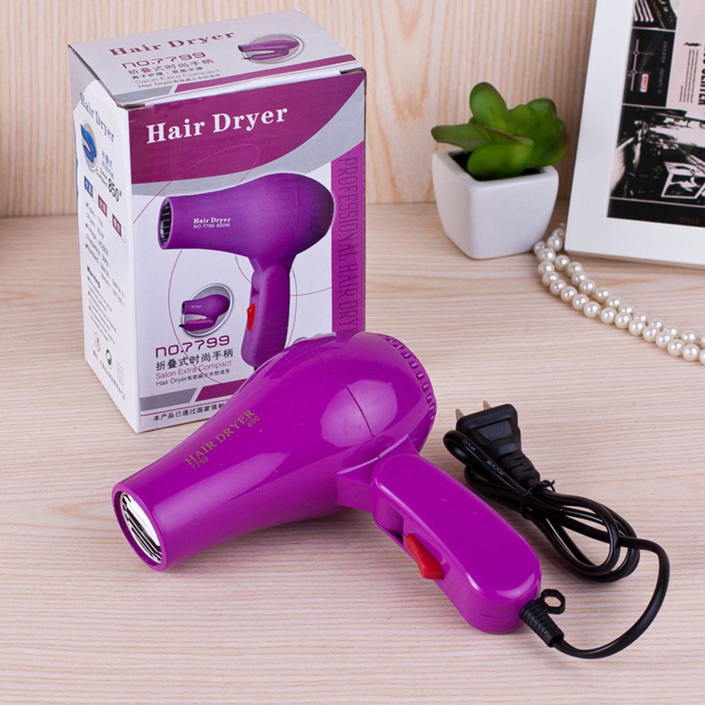 Duurzaam Hair Blow Dryer 850W Reiziger Föhn Compact Blower Opvouwbare Draagbare Praktische Haardrogers