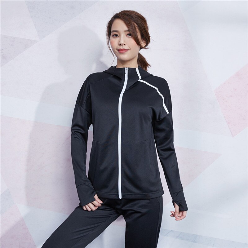 Dames sport hardloopjacks hoodies tops met rits herfst winter sportkleding fitness trainingskleding