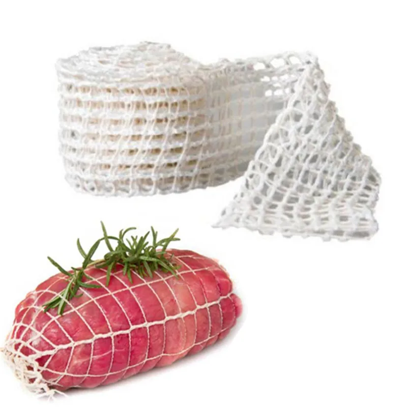 3 Meter Baumwoll-Fleischnetz, Schinkenwurst-Rollnetz, -Hund-Netz, Metzgersaiten, Fleck, Wurst, Verpackungswerkzeuge, Küchen- und Kochwerkzeug: S