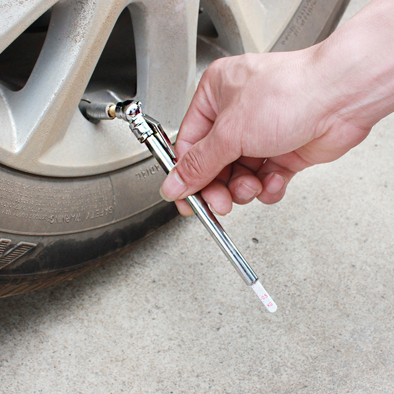 Draagbare Bandenspanning Test Gauge Pen Meter Pen 10-50 Psi Diagnostic Tool Willekeurige Kleur Voertuig Auto Motorfiets tyre Test