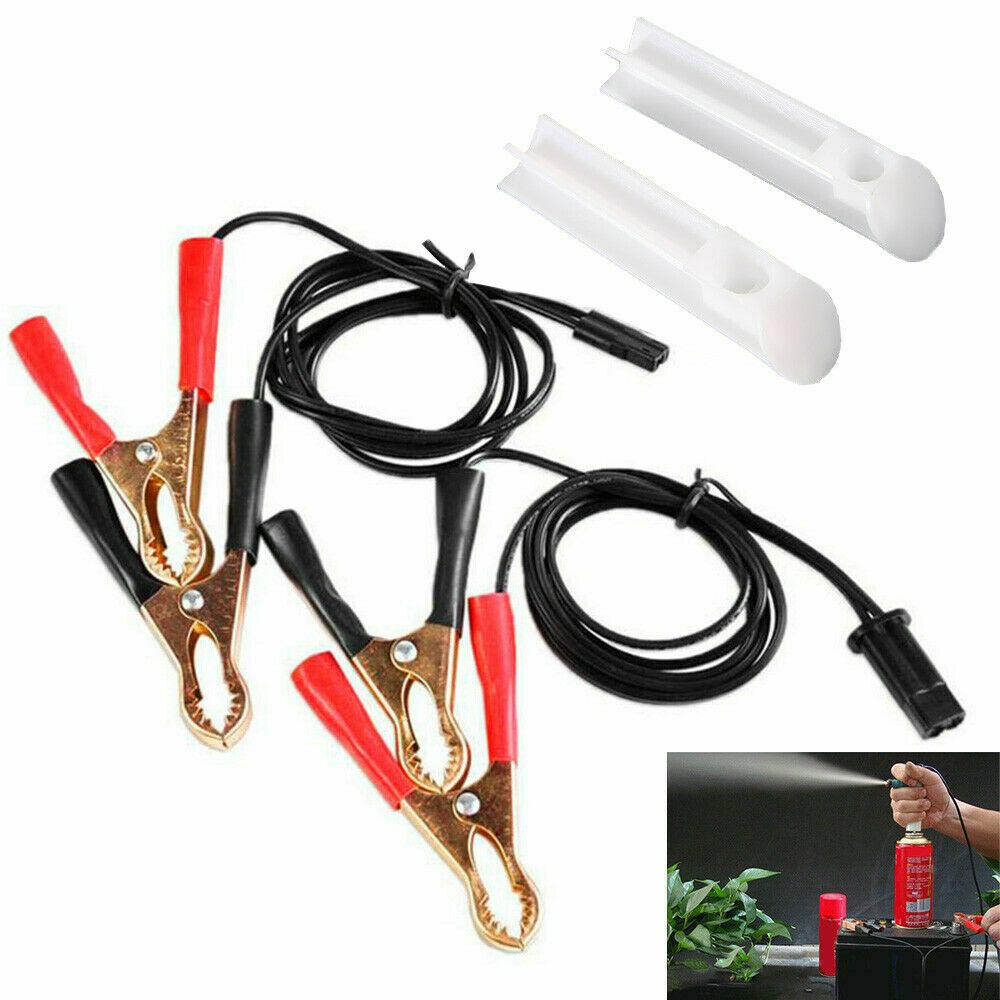 Universal Fuel Injector Flush Cleaner Adapter Diy Kit Car Cleaning Tool + Nozzle