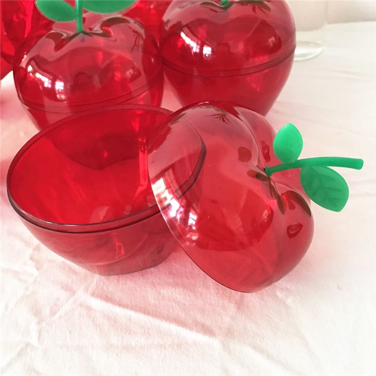 20 stk kawaii røde æble formet bryllup slik æsker jule emballage æsker chokolade slik æsker jule fødselsdagsfest indretning
