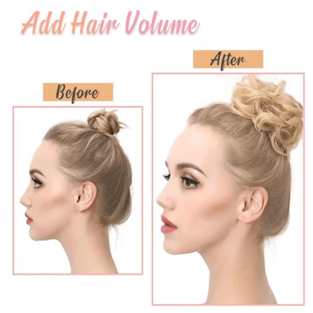 Easy-To-Wear Stylish Elastics Hair Circle Women Girls Hair Circle Hairband Adds Volume Styling Tools Appliances Accessory