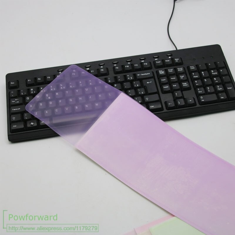 Keyboard Skin Cover Protector for Dell Asus HP Lenovo Apple ACER Desktop Computer PC wireless Standard: pflaturple