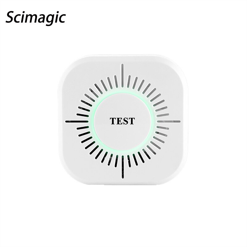 Home Security Smart Wireless Independent High Sensitive Smoke Fire ASK Alarm Sensor Detectors Low Battery Reminder Protect