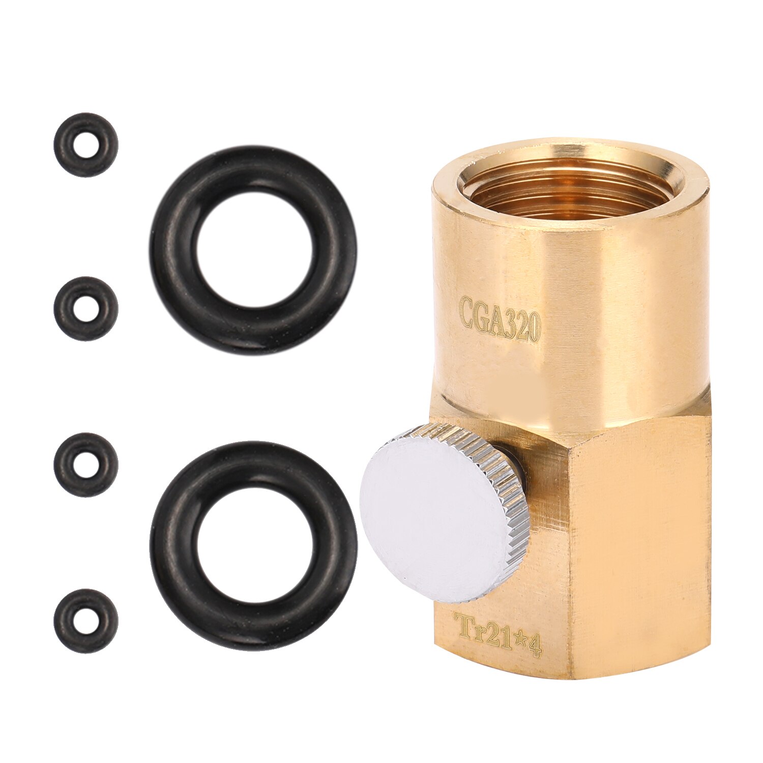rote husholdning  co2 sylinder adapter sodavann flaske kontakt transformator ventil  tr21-4 til w21.8-14/  cga 320 valgfritt: Tr21-4 til cga 320