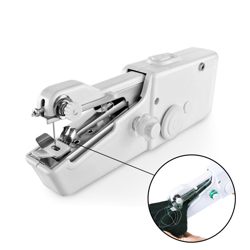 Portable Mini Hand Sewing Machine Household handheld Sewing Machine Electric Stitch Needlework Set for DIY Clothes Stitchin
