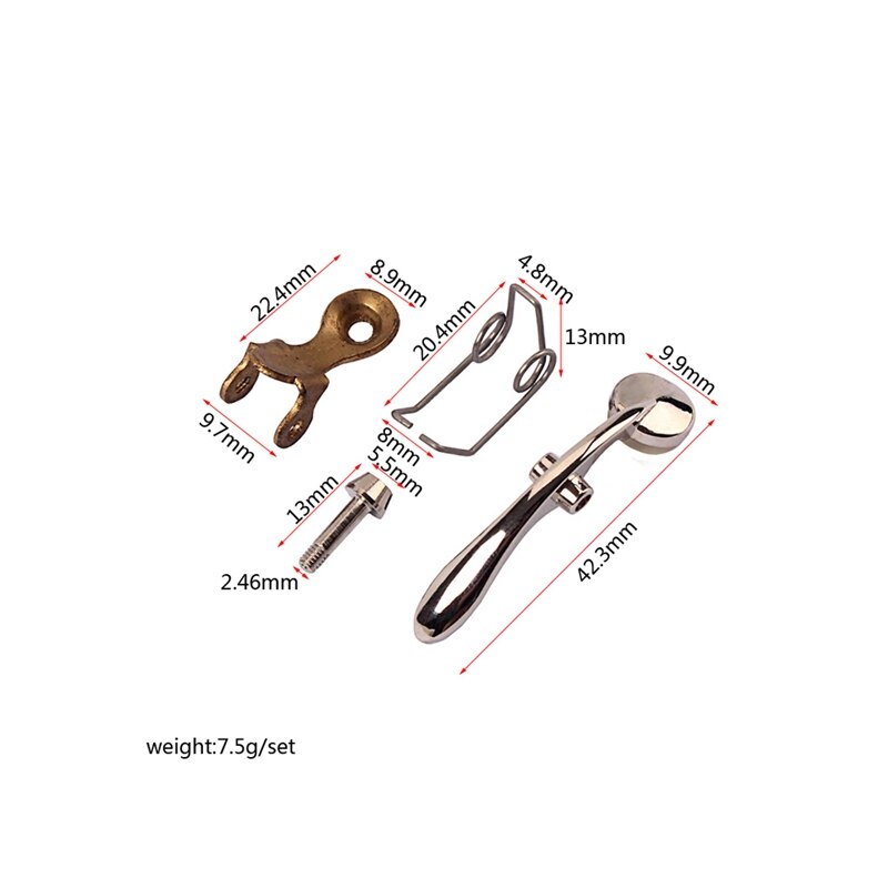 1 Set Trumpet Water Key Spit Valve Springs Screws Water Key Holders Small Trumpet Repair Parts