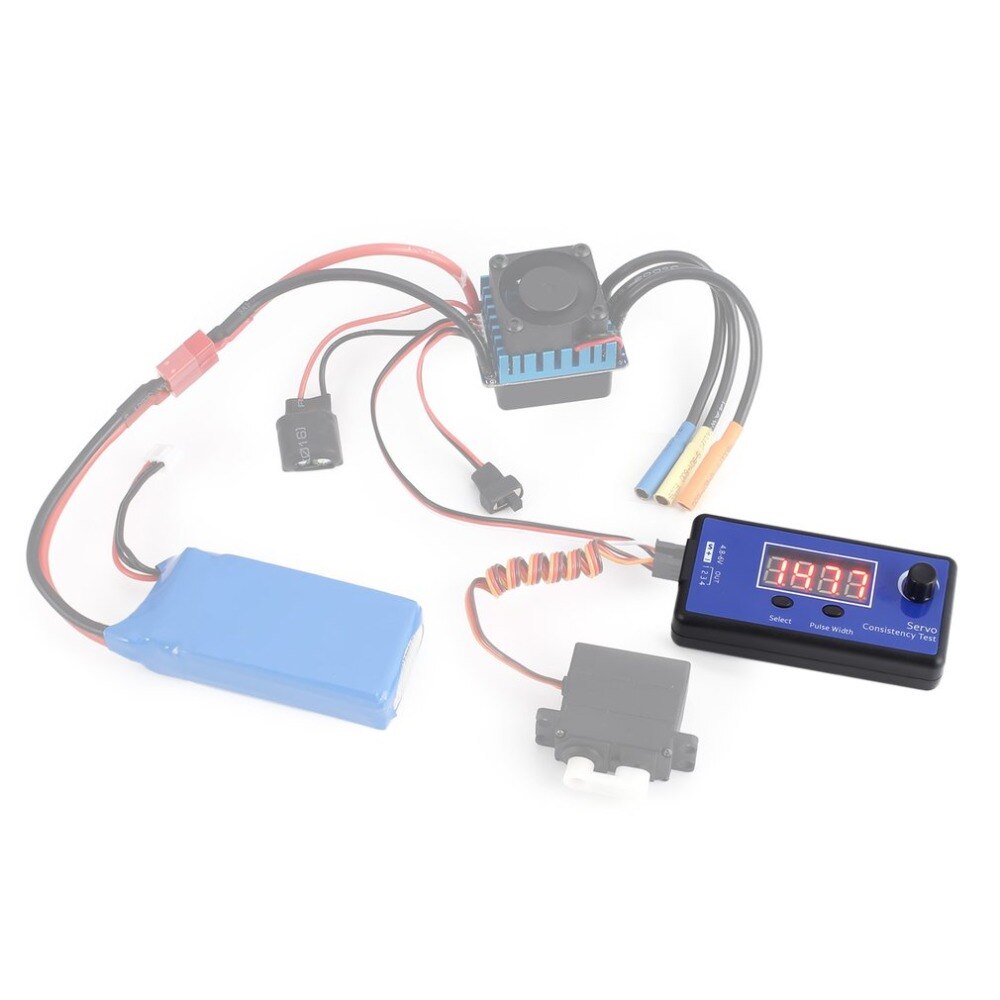 OCDAY Digital Servo/ESC Tester - 4.8-6V - 3 Modes - til RC Helikopter, Fly, Bil