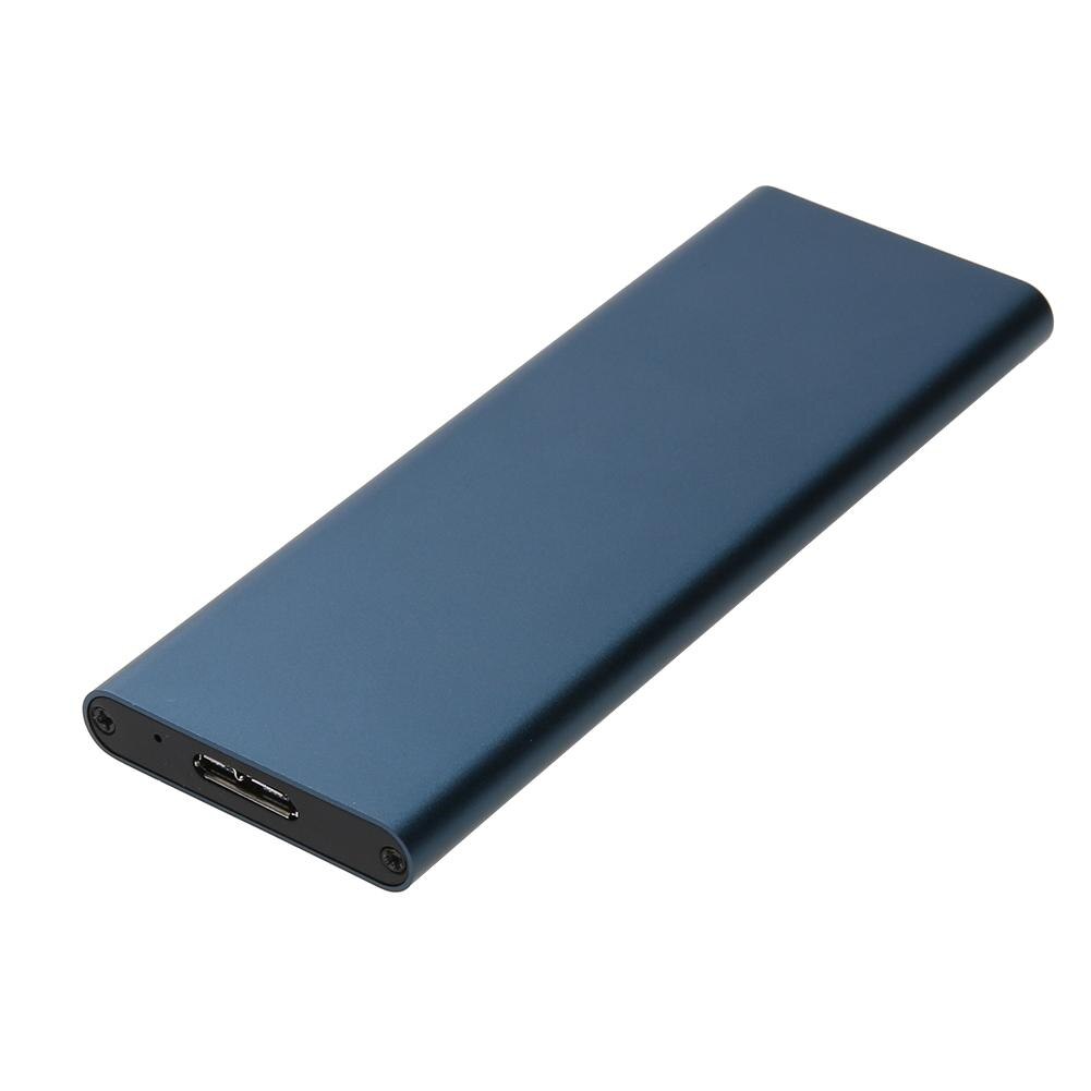 6Gbps Usb 3.0 Naar Ngff M.2 Ssd Harde Schijf Box Externe Hdd Behuizing Ondersteuning Sata-Gebaseerd Ngff ssd Voor 2230/2242/2260/2280 Spec: Navy Blue