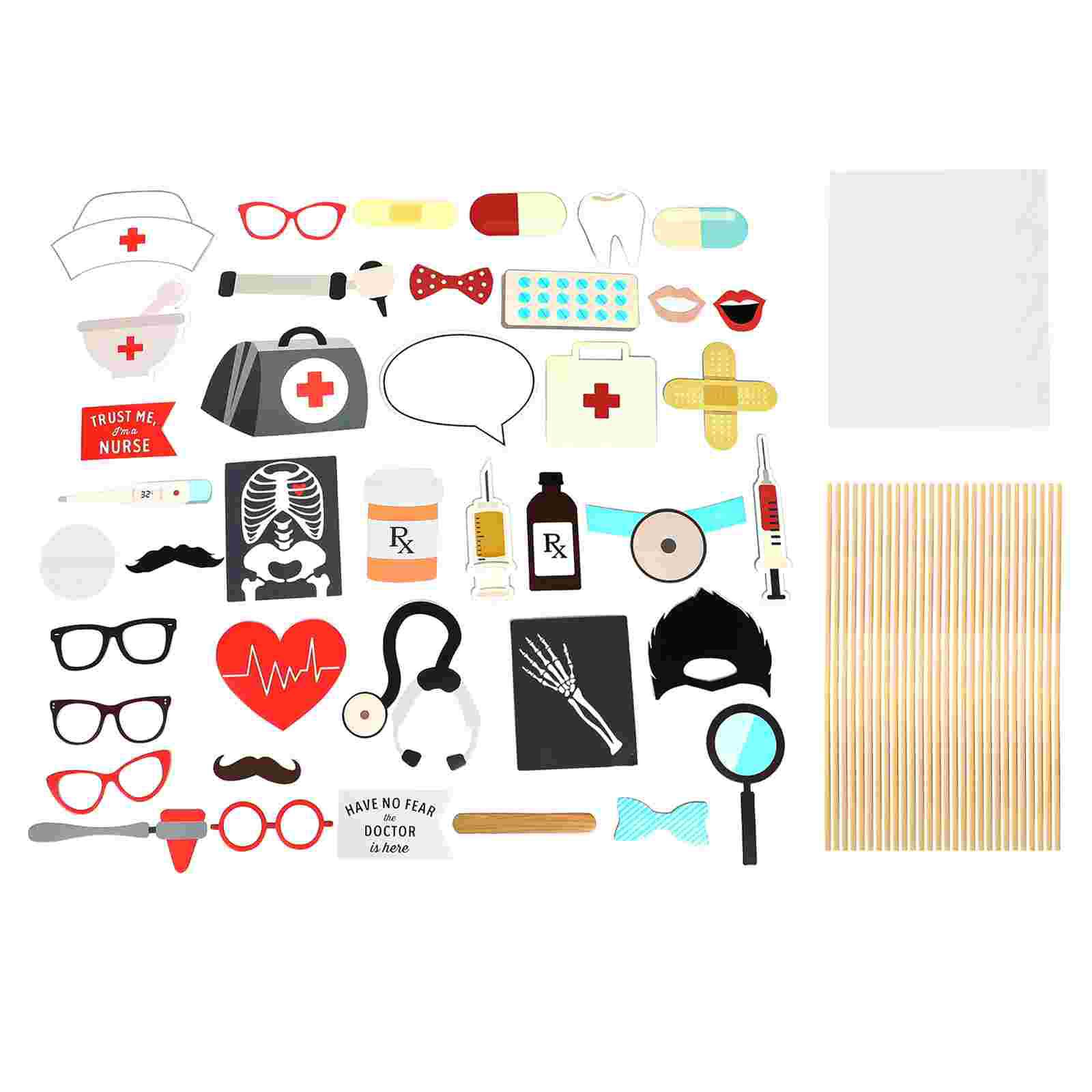 38pcs Photo Props Photography Party Supplies Accessories for Graduation: Default Title