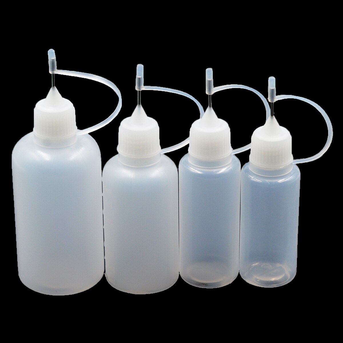 5 stk 15ml/20ml/30ml/50ml dråbeflaske af plast med børnesikret hætte lang tynd nålespids 100ml tom væskeflaske