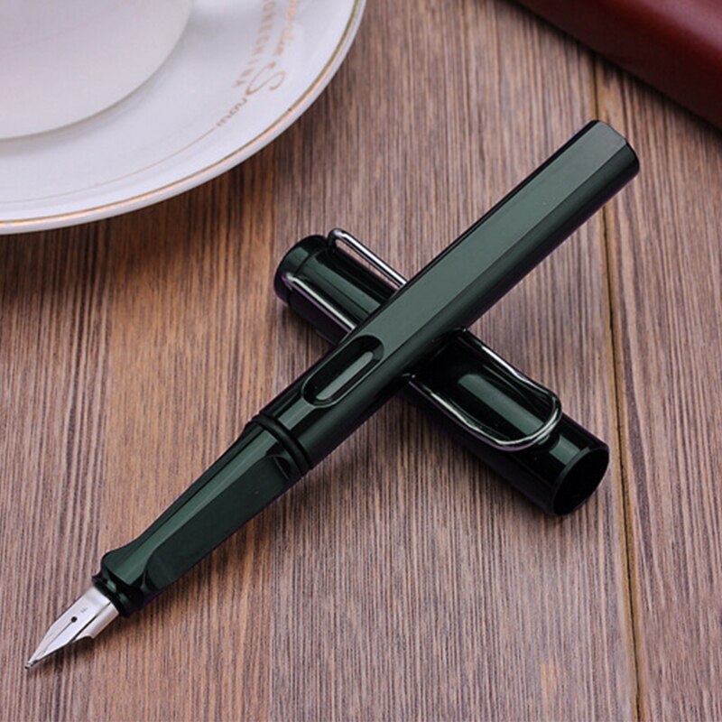 Palladium Trim Green Fountain Pen Fine Nib Smooth Writing Ink Best