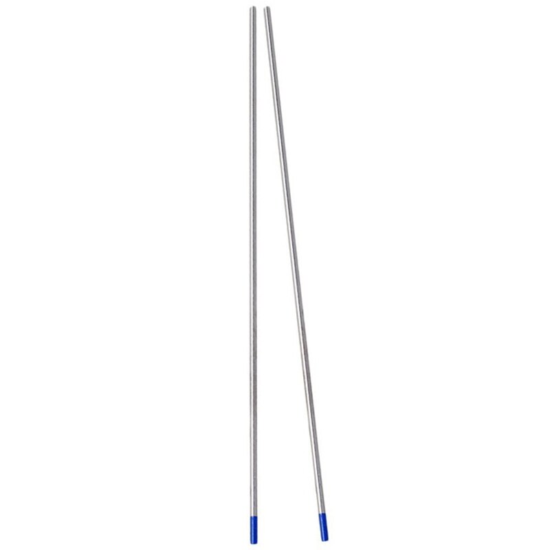 2,4x175mm 2% Thoriated Schweißen Wolfram Elektroden mit Blau Spitze Pack von 10