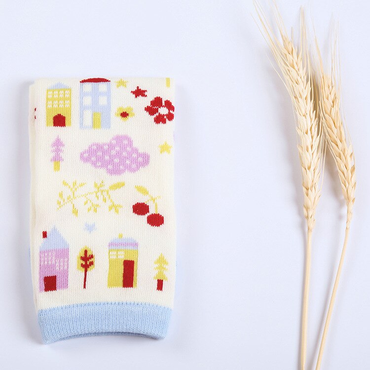 Bébé genou Socks_Air-Conditioning chaleur et résistant aux chutes Socks_Cartoon enfants socks_pure_coton enfants respirant, Sweat-A: F