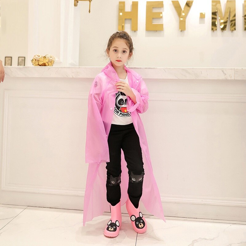 Kinderen wegwerp regenjas Mode wegwerp vest regenjas Reizen anti-nat gezamenlijke lange poncho regenkleding дождевик детский