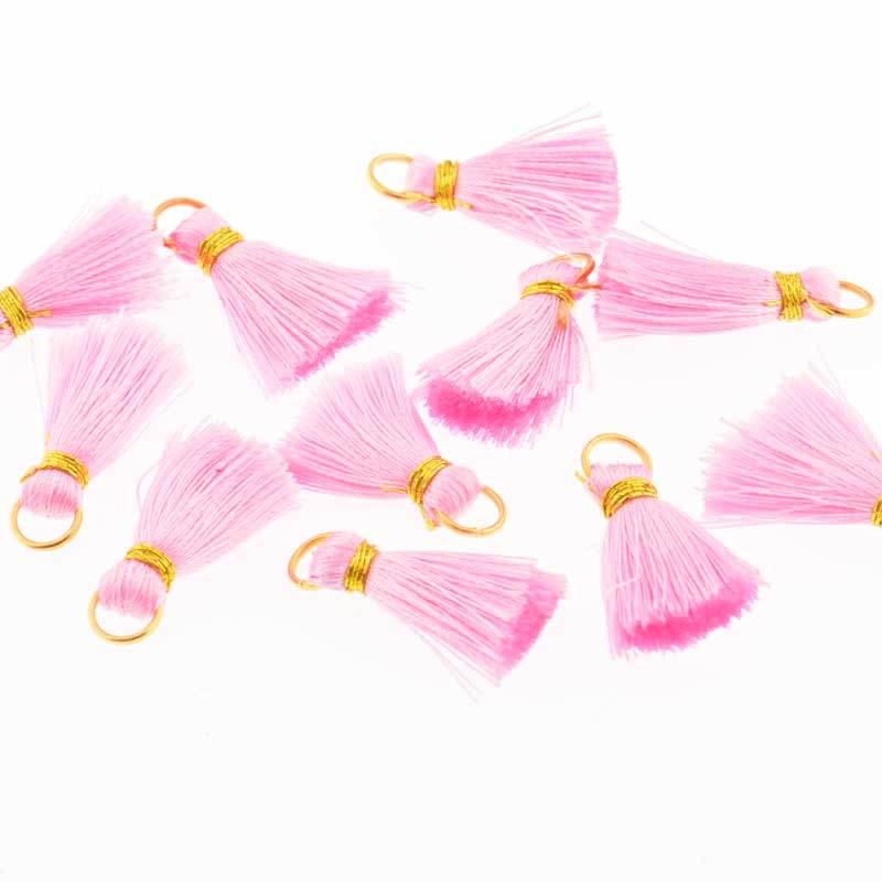 30PCS Mini Polyester Silk Tassel DIY Boho Jewelry Making Supplies Bracelet Necklace Finding Fringe Trim Pendants Small Tassels: 04