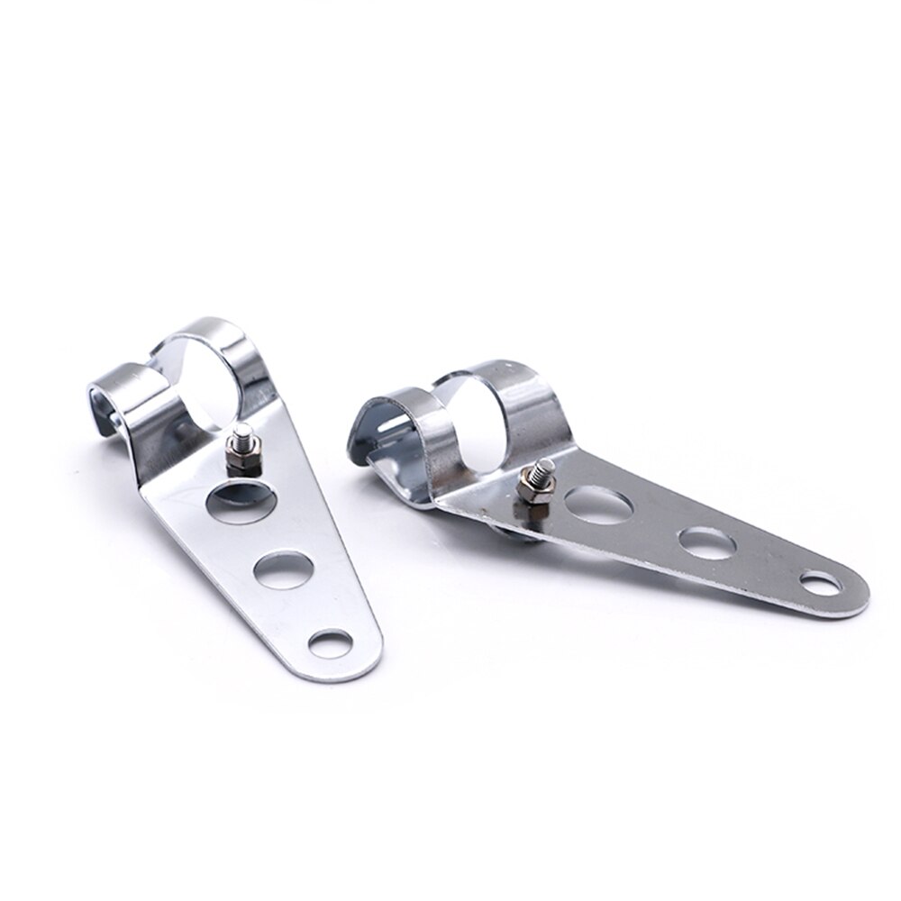 Universal Motorcycle Headlight Brackets Headlamp Mounting Clamps Head Light Support Front Lamp Carrier 28mm-36mm and 35mm-43mm