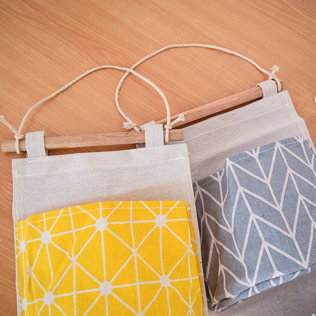 3 kratownica na ścianę wisząca torba robić przechowywania tkaniny Organizer robić suszenia prania pojemnik na zabawki ozdobne kieszenie zaoszczędzić miejsce przechowywanie w domu