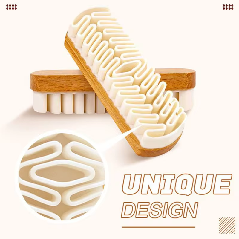 Brosse de nettoyage intérieur de voiture en daim, 2 pièces, tissus en peluche, peau de cerf, brosse de soins de beauté, outils de nettoyage de tapisserie de voiture
